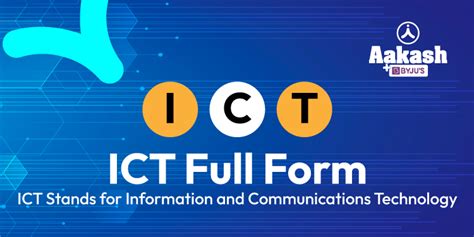 ict stands for|ICT noun .